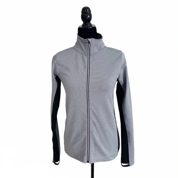 Splits59 Transitional Full Zip Thumbhole Long Sleeve Pocket Jacquard Jacket S - Picture 1 of 10